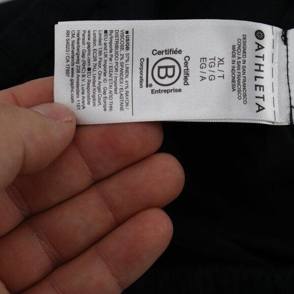 NWT Athleta Pants Women XLT Paradise Linen Blend Wide Leg Utility High Rise Tall - Picture 7 of 12